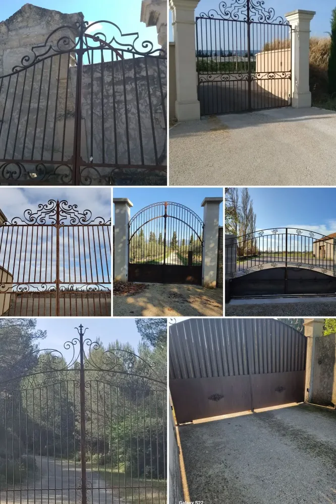 portail en fer forgé